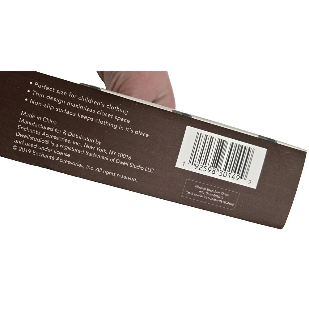 Dwell‎ Studios Baby Hanger 10 pk NON SLIP Beige, Off White Elephant